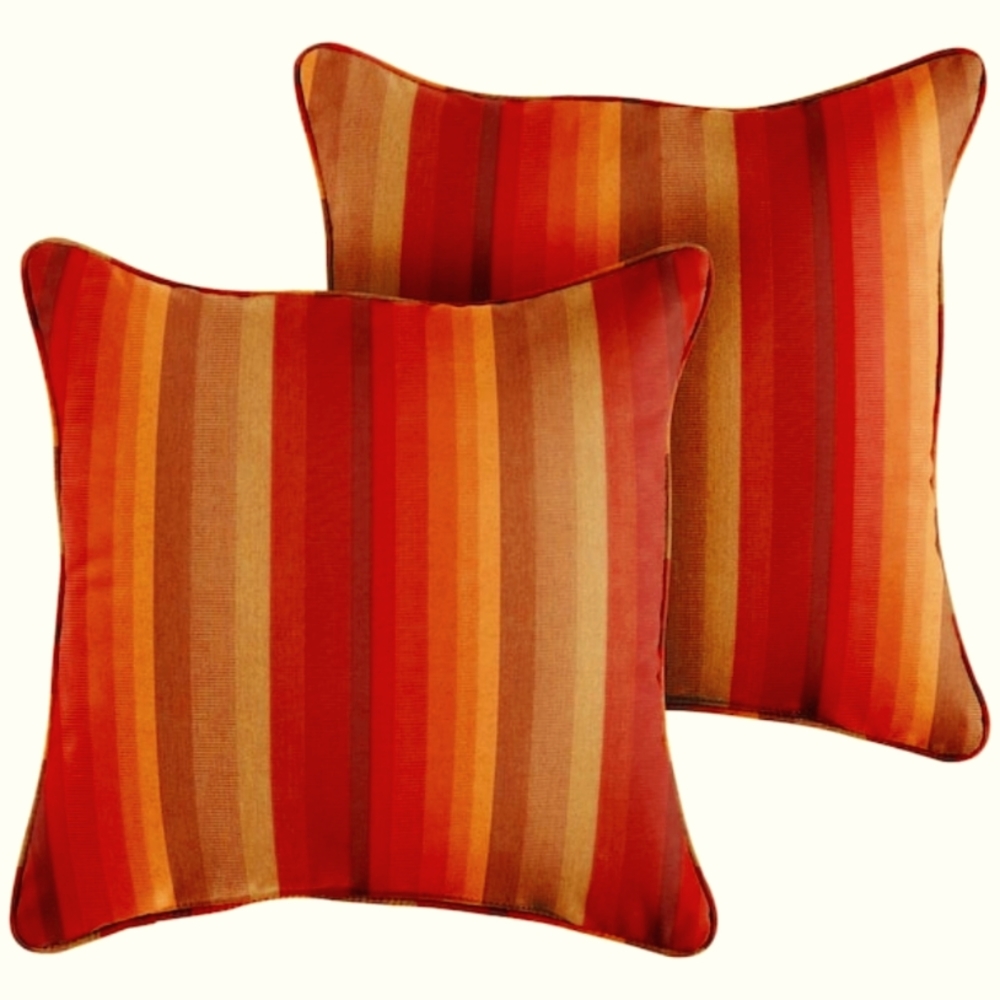 Sunbrella 16-in Indoor / Outdoor Pillow - Astoria Sunset - Set of 2